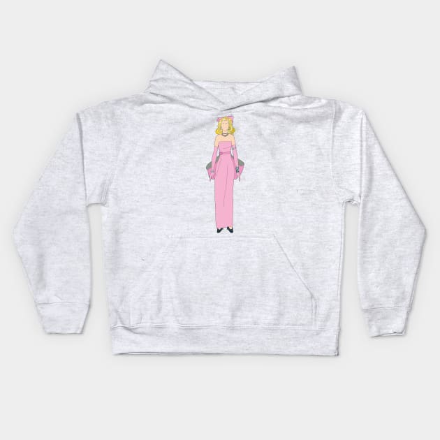 Material Girl Kids Hoodie by notsniwart